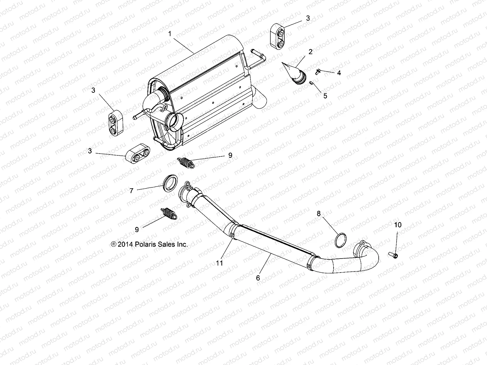 ENGINE | ENGINE, EXHAUST SYSTEM - Z15VHA57FJ (49RGREXHAUST15570EU)