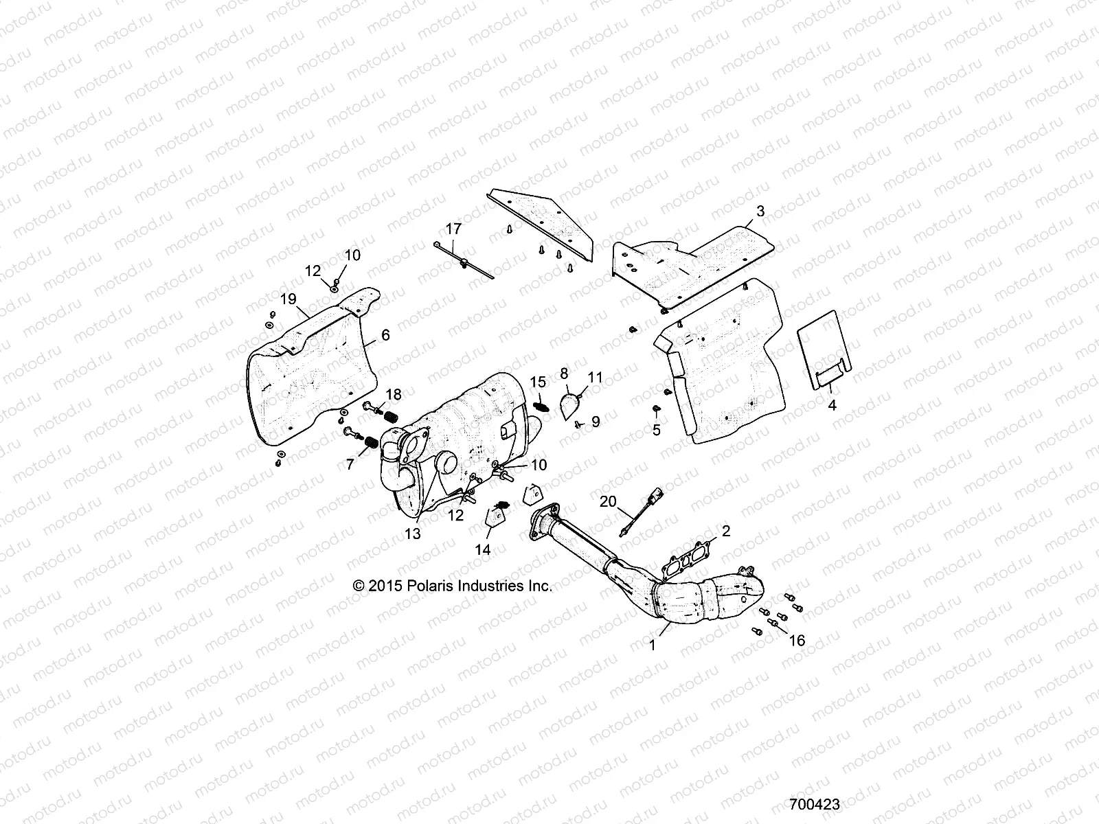 ENGINE | ENGINE, EXHAUST SYSTEM - Z16VBE99AK/AW/AB (700423)