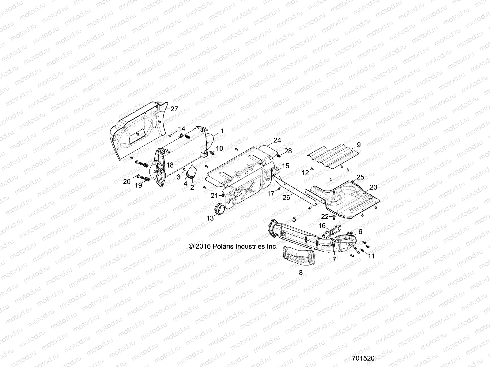 ENGINE | ENGINE, EXHAUST SYSTEM - Z17VFE99AM/AW/AP/M99AB (701520)
