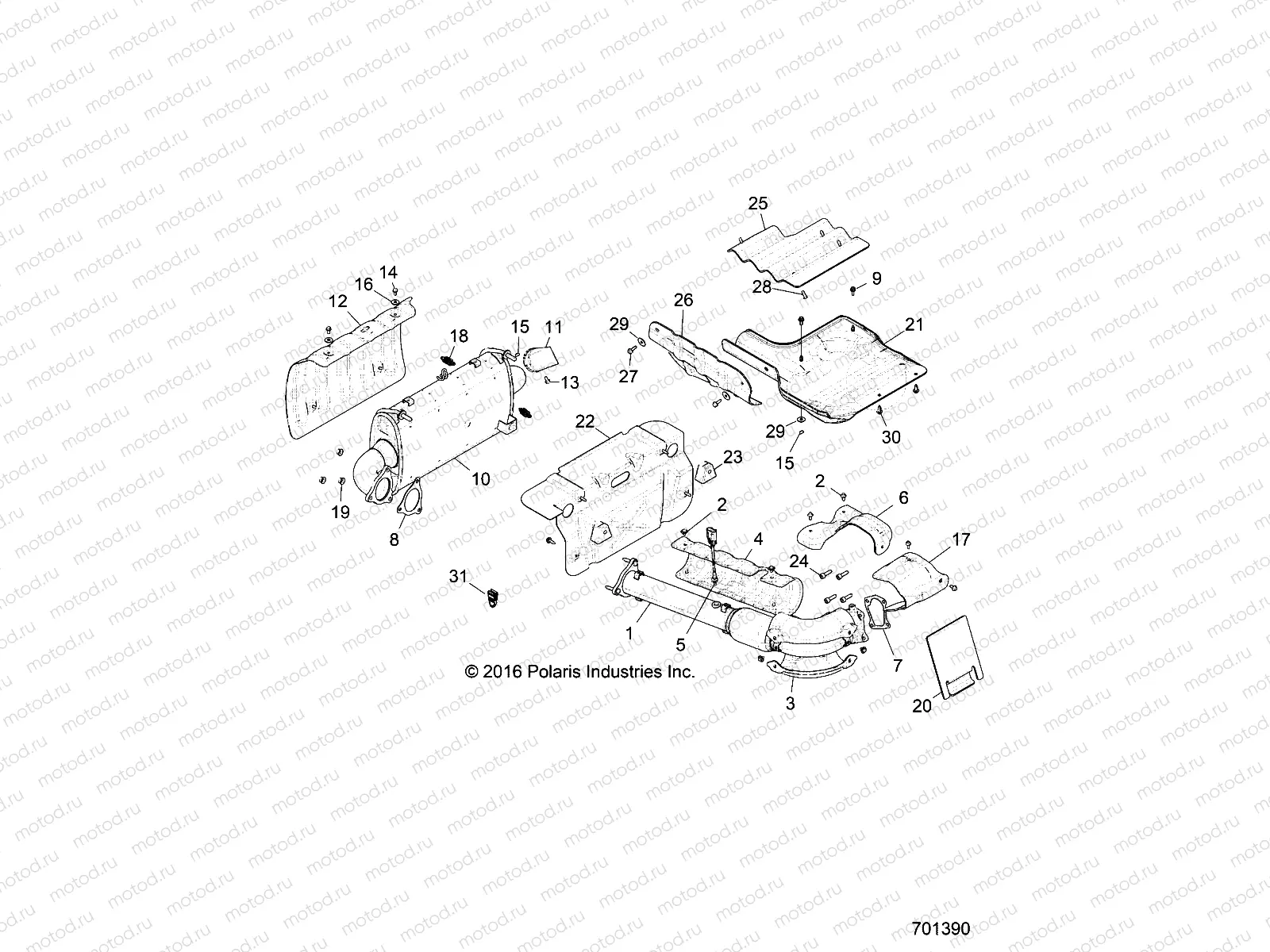 ENGINE | ENGINE, EXHAUST SYSTEM - Z18VEL92BK/BR/LK (701390)