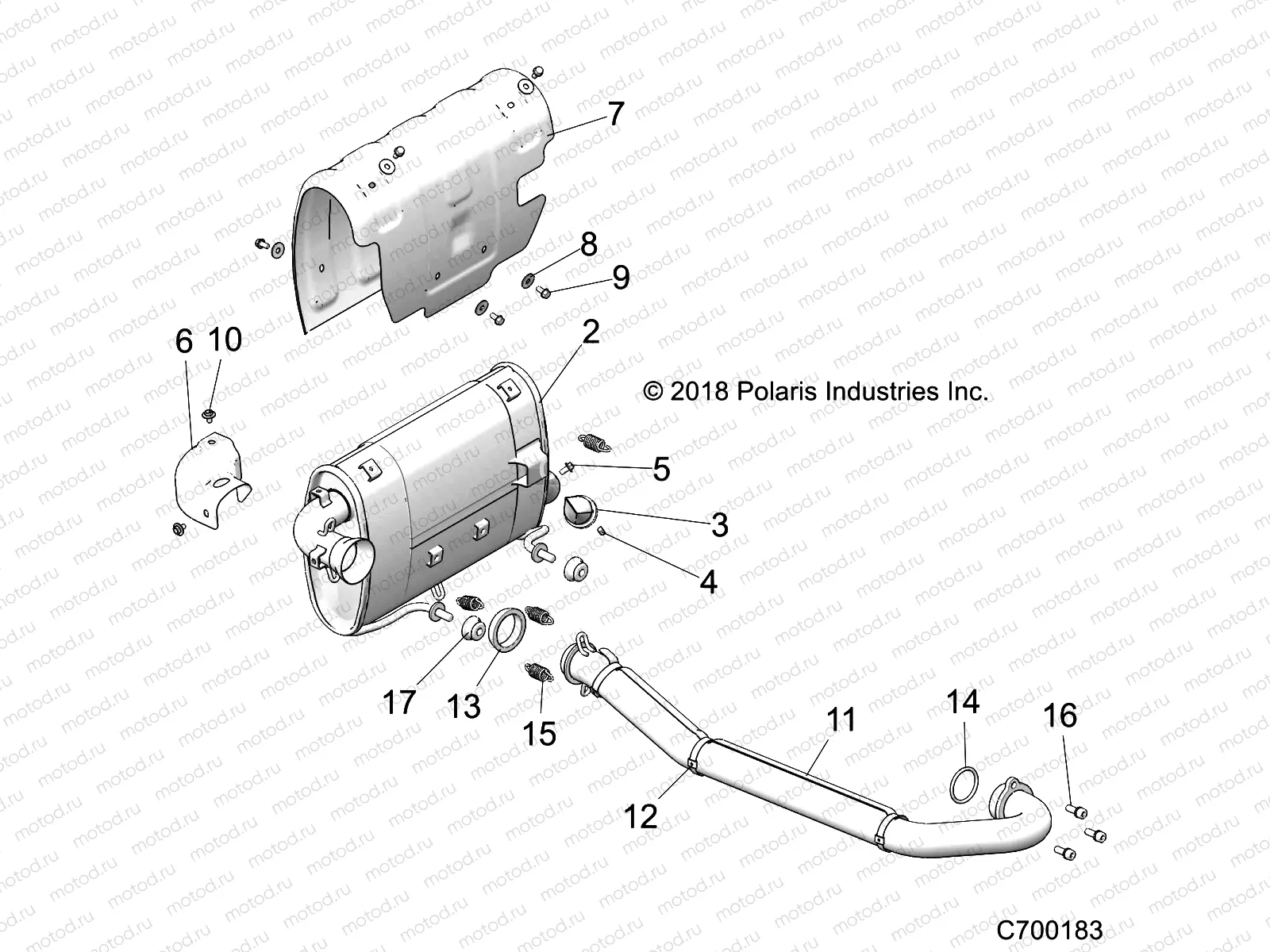 ENGINE | ENGINE, EXHAUST SYSTEM - Z19VHA57F2 (C700183)