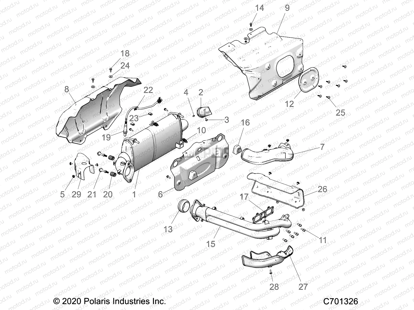 ENGINE | ENGINE, EXHAUST SYSTEM - Z22S1E99AL/BL (C701326)