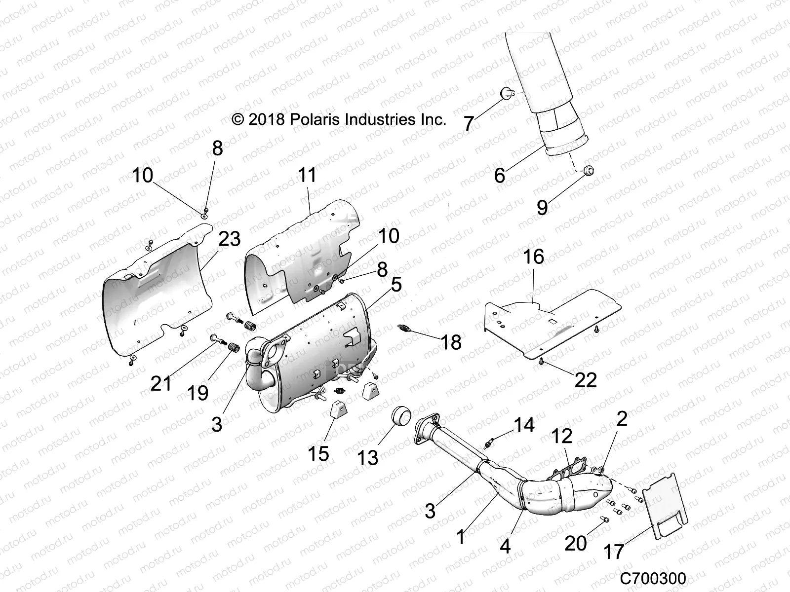 ENGINE | ENGINE, EXHAUST SYSTEM - Z23ASE99F4/S99C4/F4 (C700300)