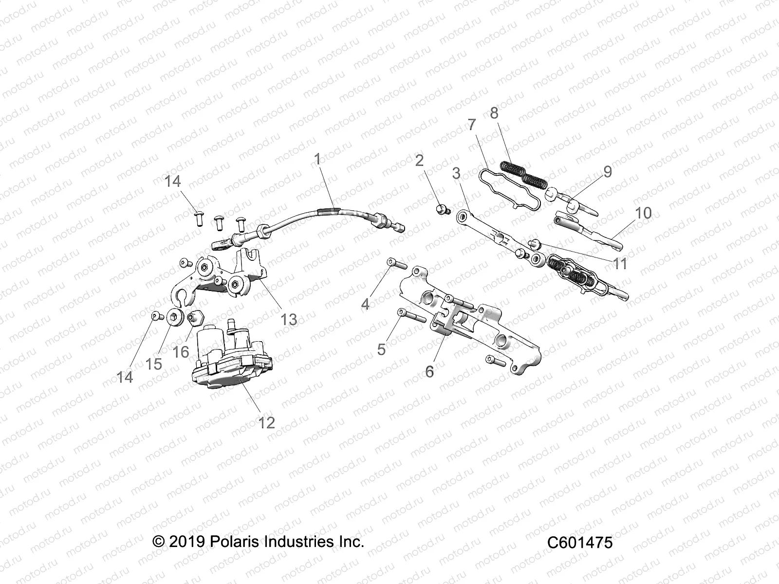 ENGINE | ENGINE, EXHAUST VALVE ASM. AND ACTUATOR - S23TDE8RS (C601475)