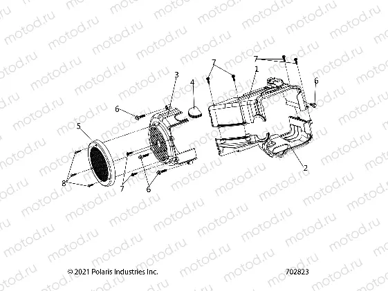 ENGINE | ENGINE, FAN COVER AND SHROUD COMP - Z23HCB18A2/B2 (702823)
