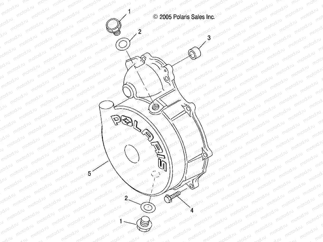 ENGINE | ENGINE, FLYWHEEL COVER - A09BG50FA (49ATVFLYWHEEL09SCRAM)