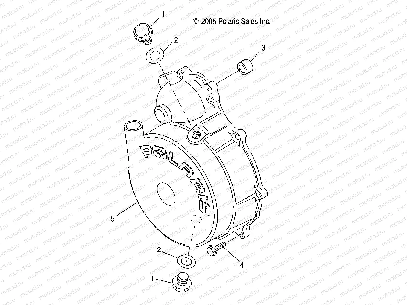 ENGINE | ENGINE, FLYWHEEL COVER - R08RH50AF/AR/AT (4999202119920211D14)