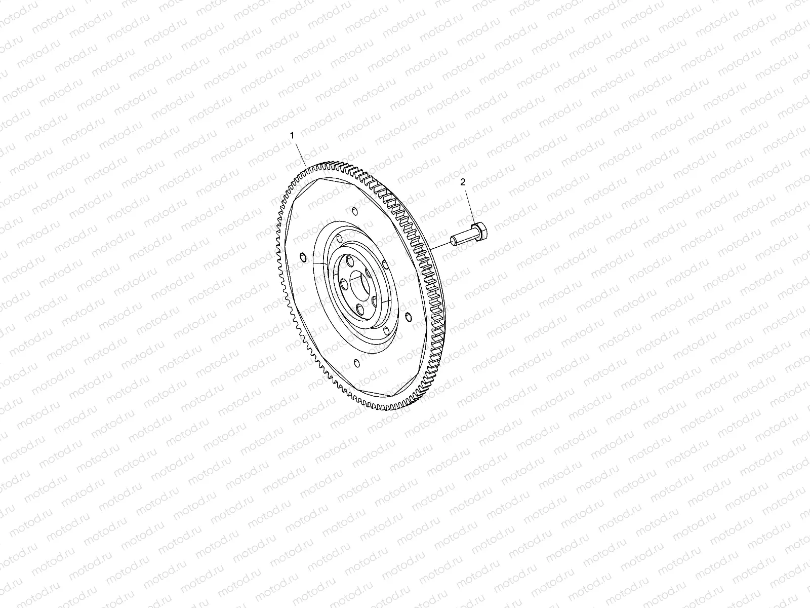 ENGINE | ENGINE, FLYWHEEL - D151DPD1AJ/2D/1L/1M/2M (49BRUTUSFLYWHEEL15DSL)