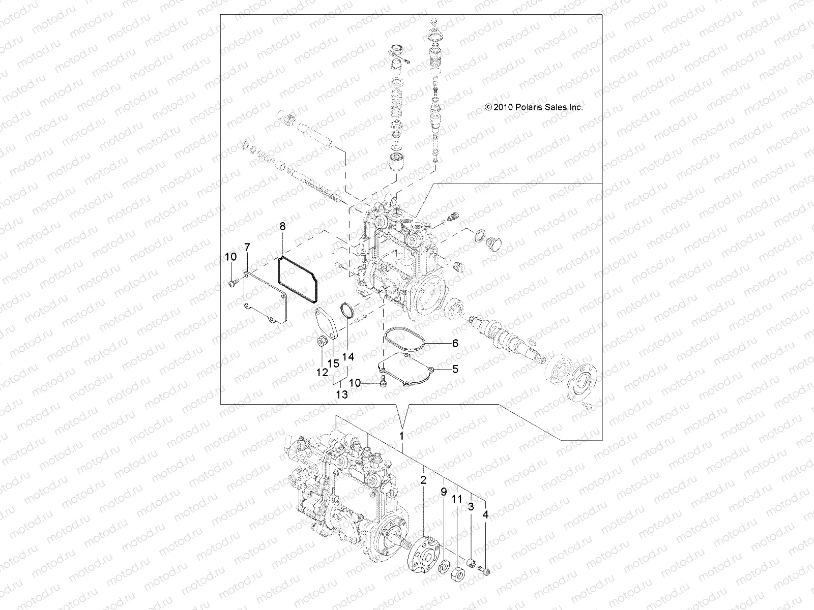 ENGINE | ENGINE, FUEL INJECTION PUMP - R12TH90DG (49RGRFUELINJECT11DCREW)