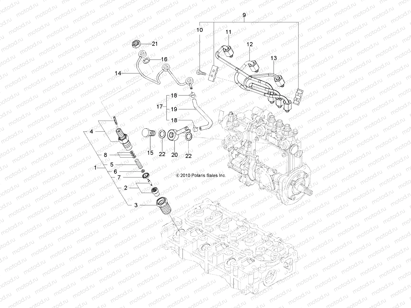 ENGINE | ENGINE, FUEL INJECTION VALVE - R13TH90DG (49RGRVALVE11DCREW)