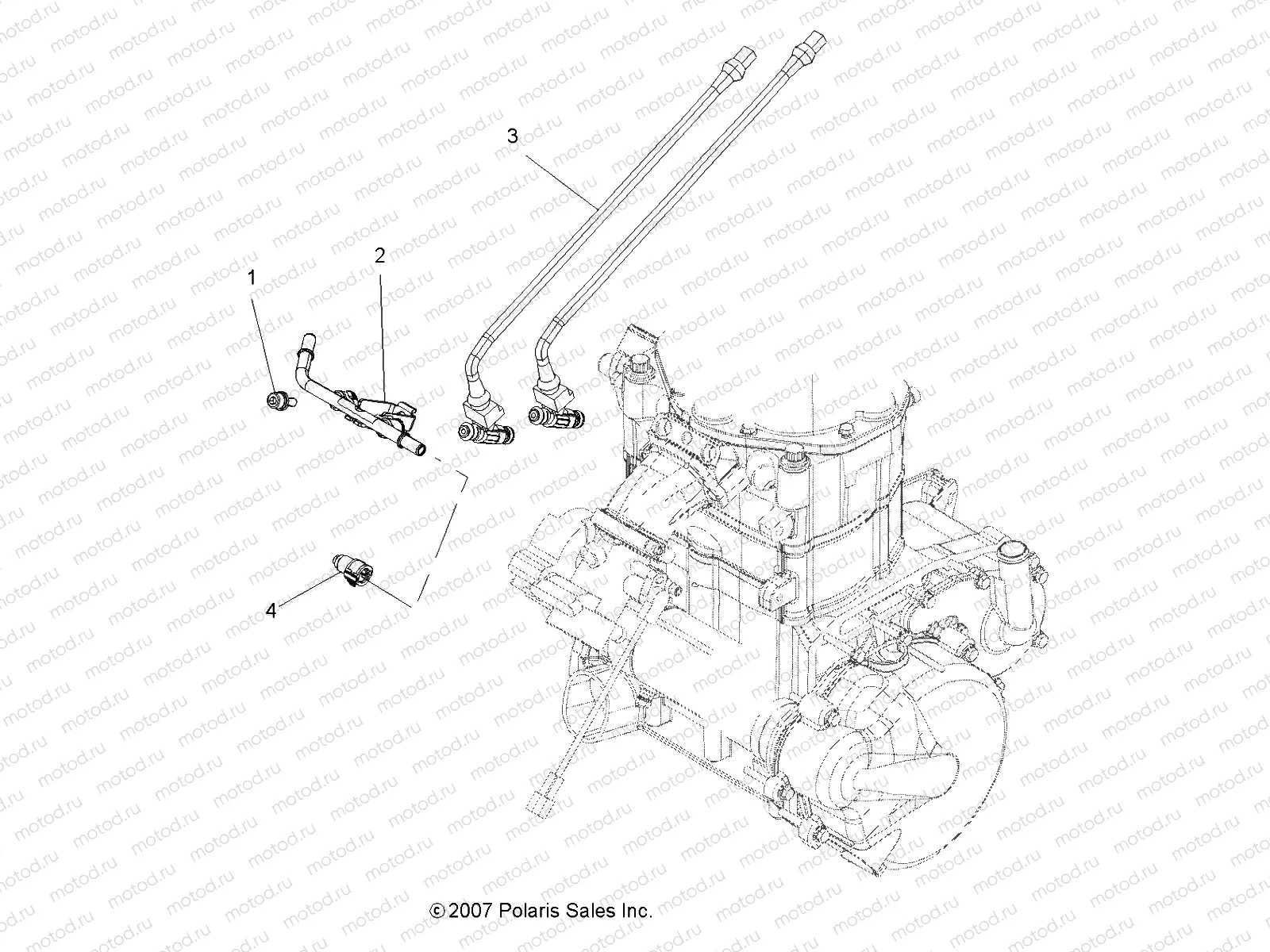 ENGINE | ENGINE, FUEL INJECTOR - A08TN68AX/AZ (49ATVFUELINJECT08SPX27)