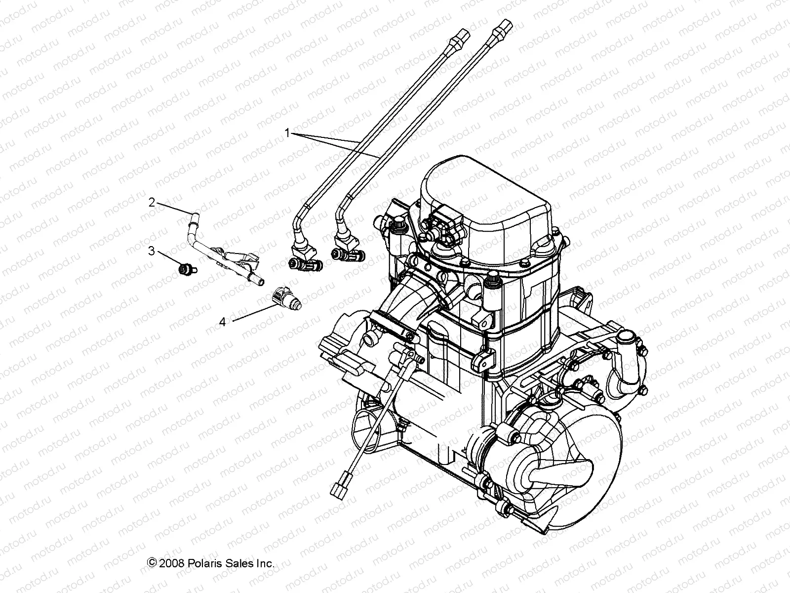 ENGINE | ENGINE, FUEL INJECTOR - R10HR76AG/AR (49RGRFUELINJECT097004X4)