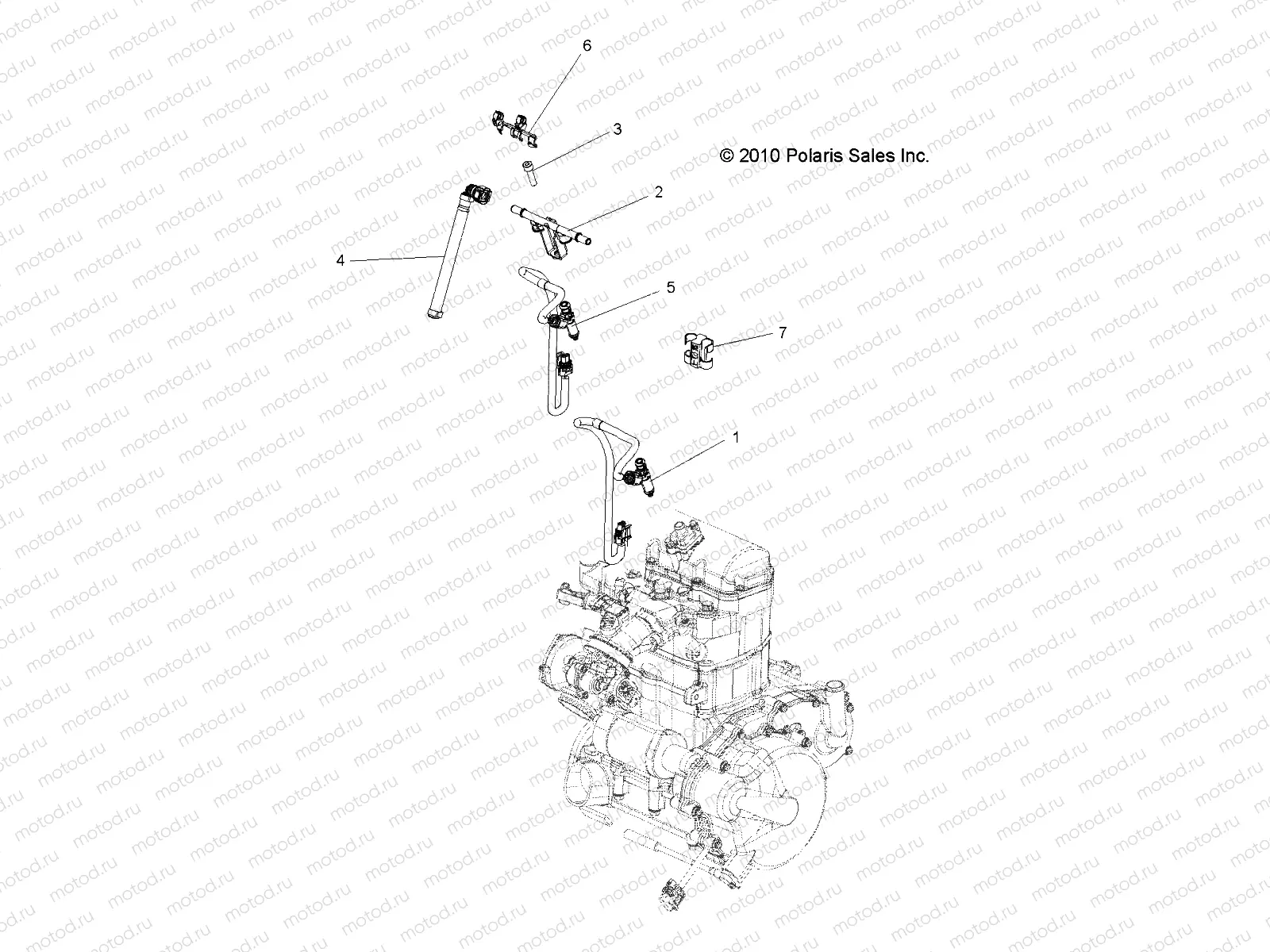 ENGINE | ENGINE, FUEL INJECTOR - R13WH76AG/AR/EAH/EAI (49RGRFUELINJECT116X6)