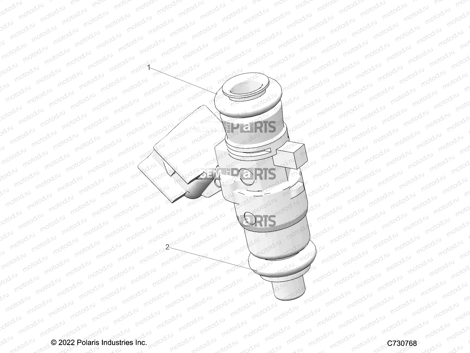 ENGINE | ENGINE, FUEL INJECTOR - R23CDA57A1 (C730768)