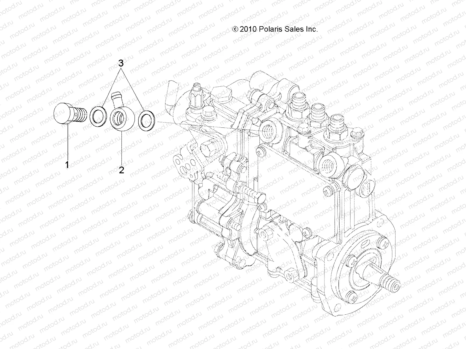 ENGINE | ENGINE, FUEL LINE - R14TH90DG (49RGRFUELLINE11DCREW)