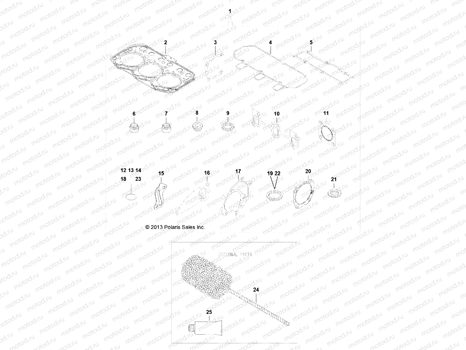 ENGINE | ENGINE, GASKET SET - R141D9JDA/2D9JDA (49BRUTUSGASKET13)