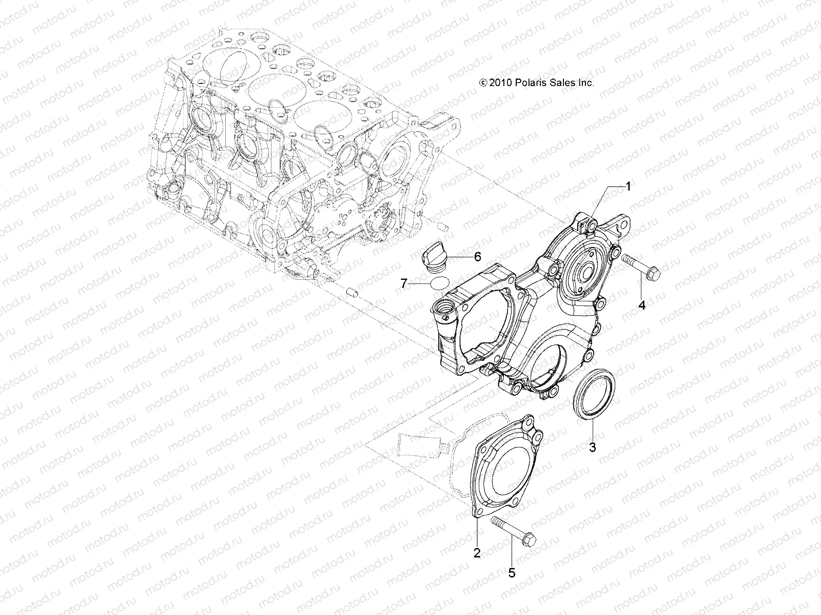 ENGINE | ENGINE, GEAR HOUSING - R12WH90DG (49RGRGEARCASE11D)