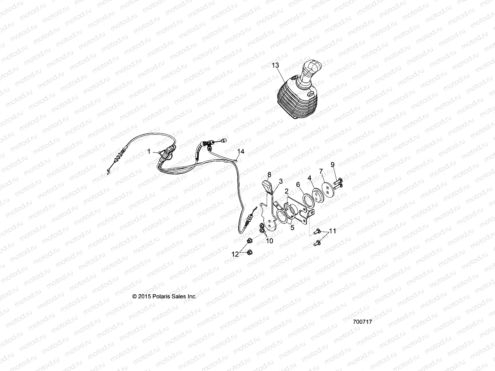 ENGINE | ENGINE, HAND THROTTLE - D16B3PD1AF/B4 (700717)
