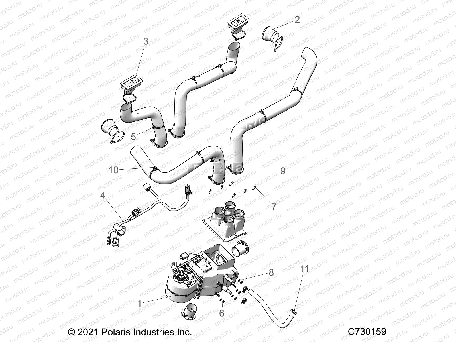 ENGINE | ENGINE, HEATER PREP SYSTEM - R22MAU57B5 (C730159)