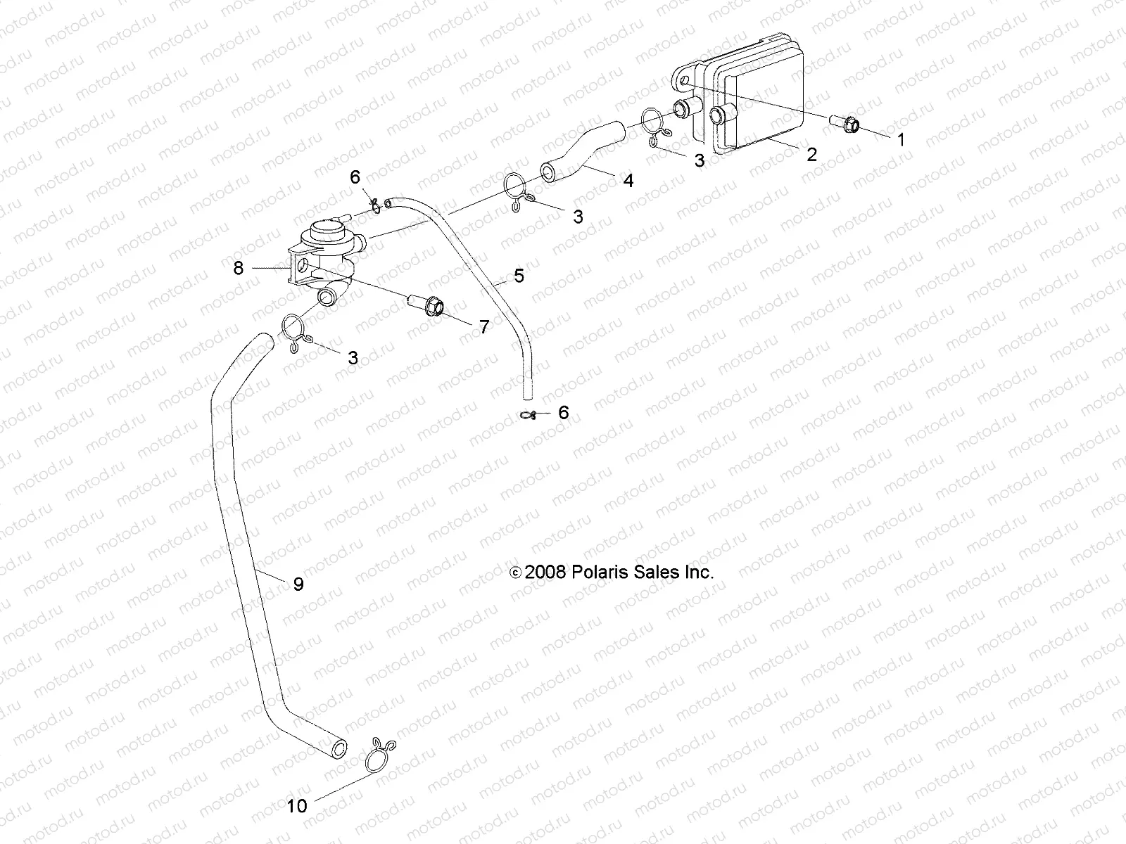 ENGINE | ENGINE, INJECTION, SECONDARY AIR - A10VA17AA/AD (49RGRBREATHER09RZR170)