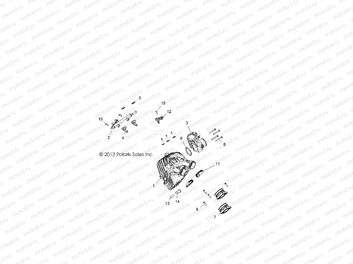 ENGINE | ENGINE, INTAKE and THROTTLE BODY - R15RUA87/E87/YAA/ZAC ALL OPTIONS (49RGRTHROTTLEBODY14CREW)
