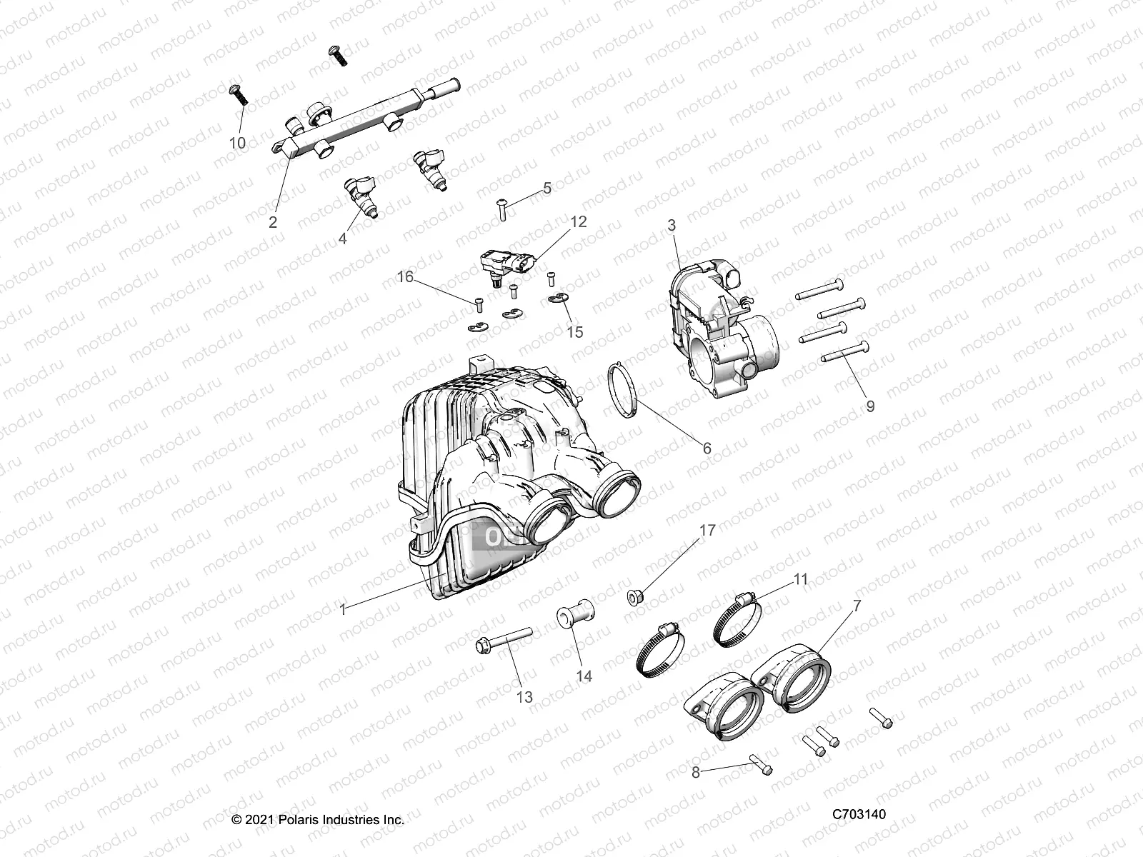 ENGINE | ENGINE, INTAKE and THROTTLE BODY - Z23ASE99F4/S99C4/F4 (C703140)