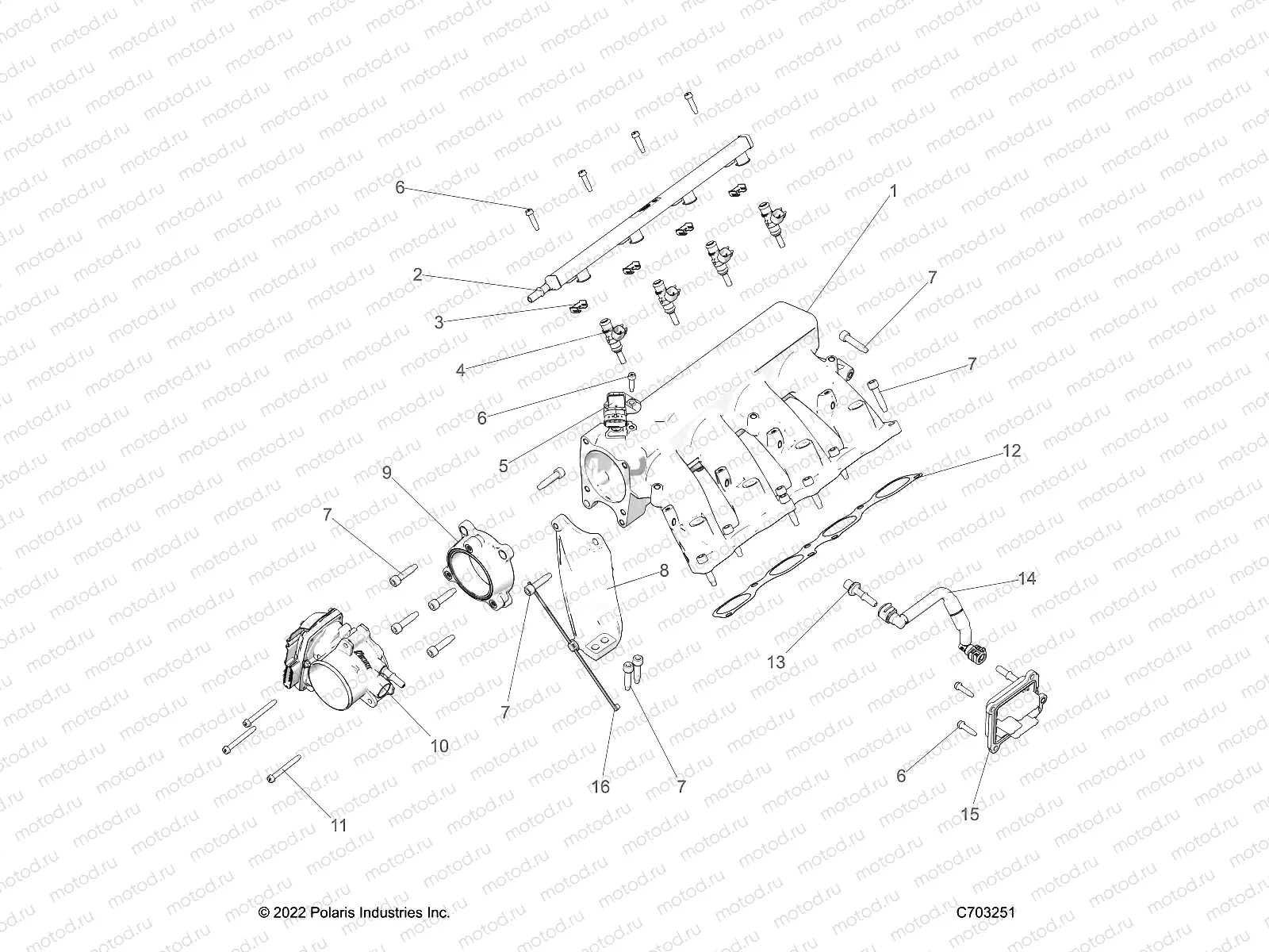 ENGINE | ENGINE, INTAKE MANIFOLD, FUEL RAIL AND RELATED - Z23RGD2KAJ/AK/BJ/BK (C703251)