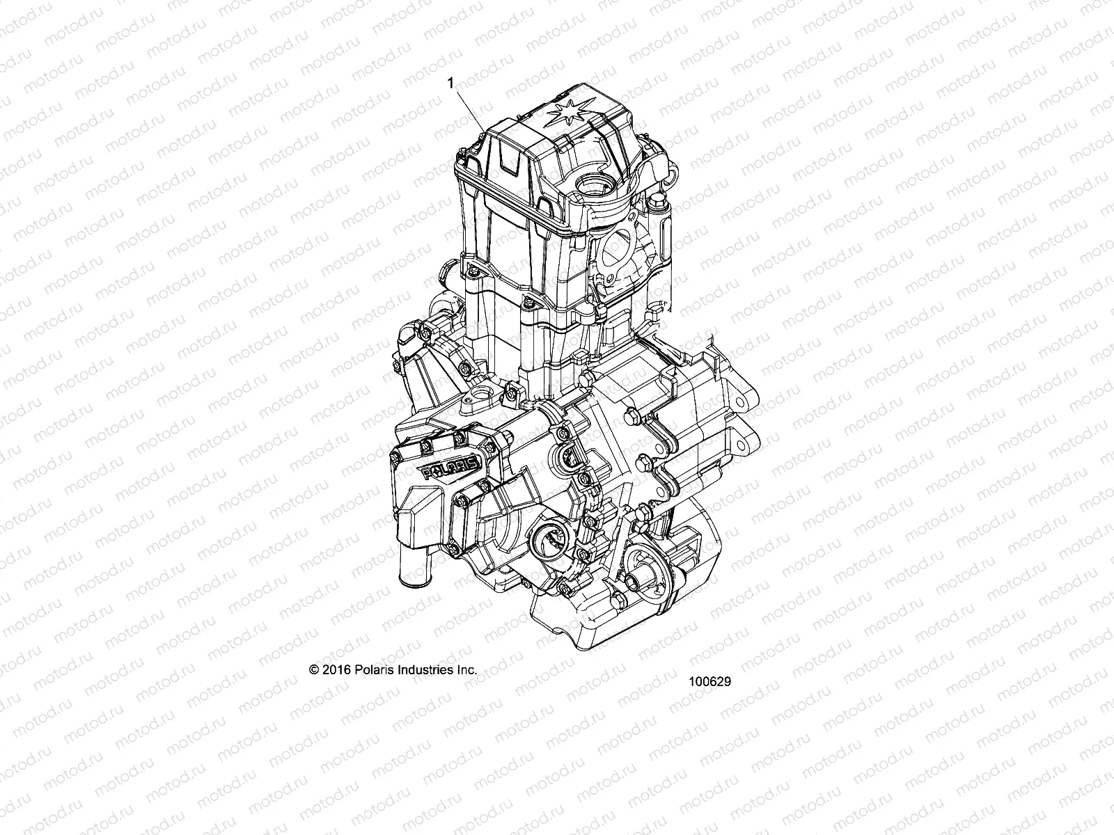 ENGINE | ENGINE, LONG BLOCK - A18DAA50B7 (100629)