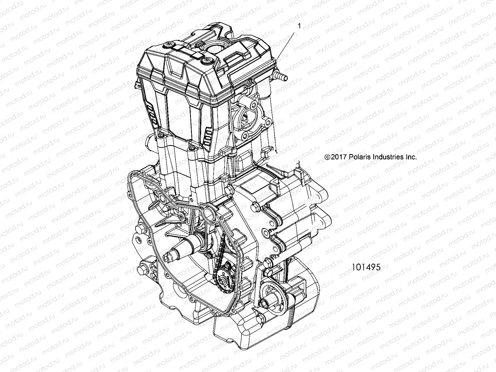 ENGINE | ENGINE, LONG BLOCK - A18DAE57B2 (101495)