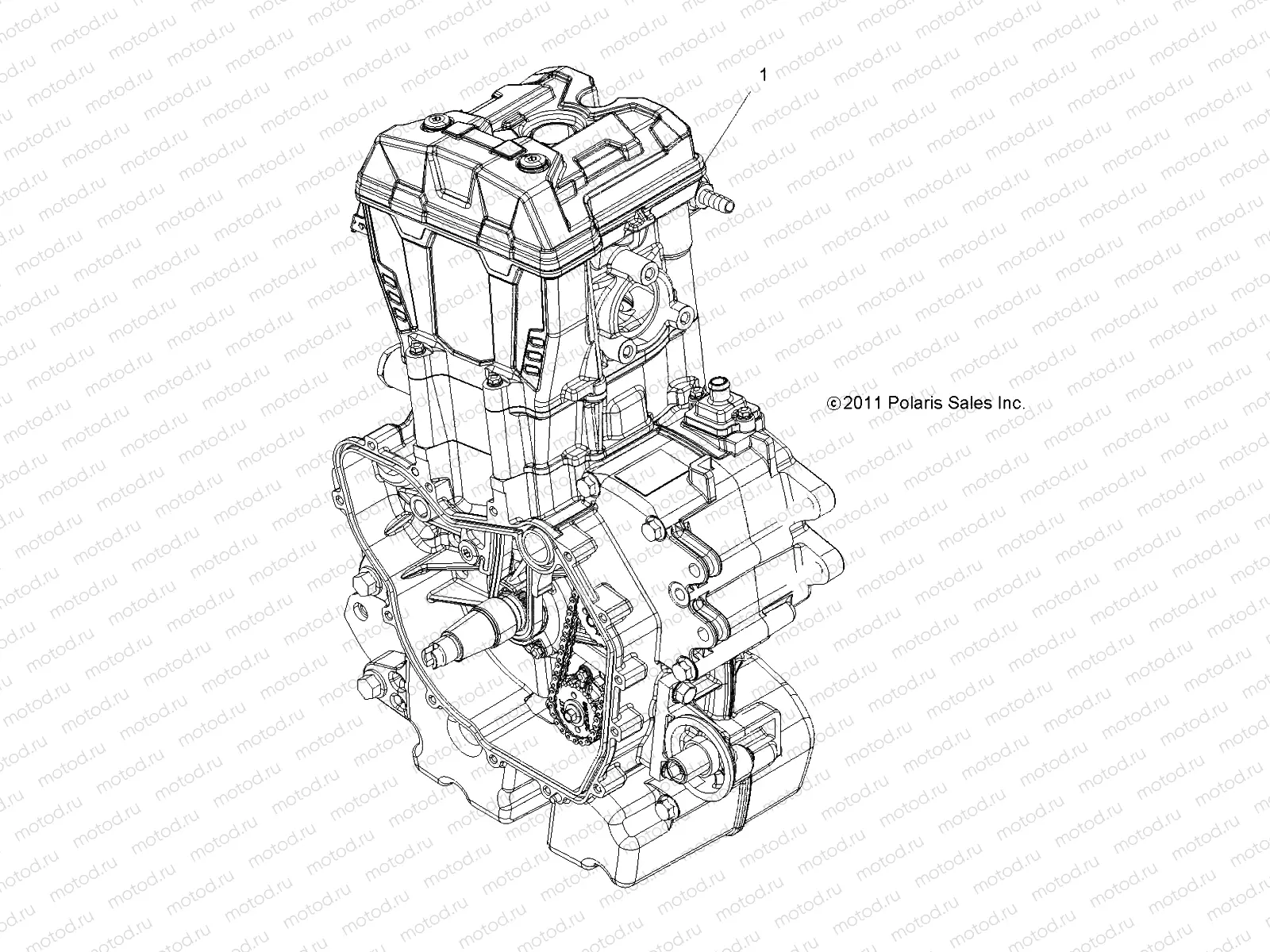 ENGINE | ENGINE, LONG BLOCK - R21MAA50J7 (49RGRSB12RZR570)