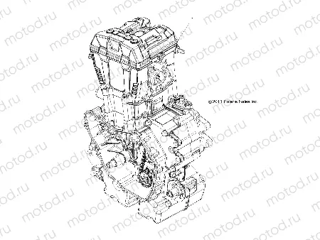 ENGINE | ENGINE, LONG BLOCK - R22MAE57DX (49RGRSB12RZR570)