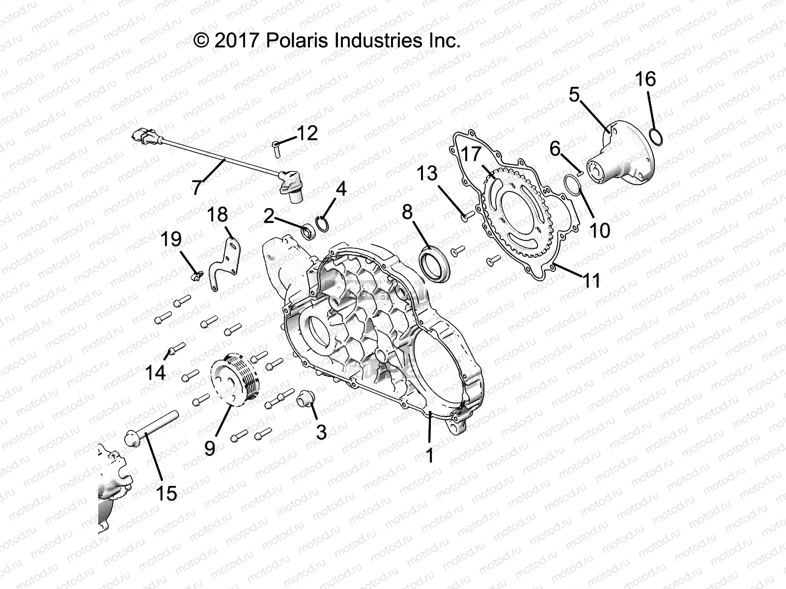 ENGINE | ENGINE, MAG COVER MOUNT - R19RRW99A9/AD/AJ/AP/B9/BD/BJ/BP (C700126-2)
