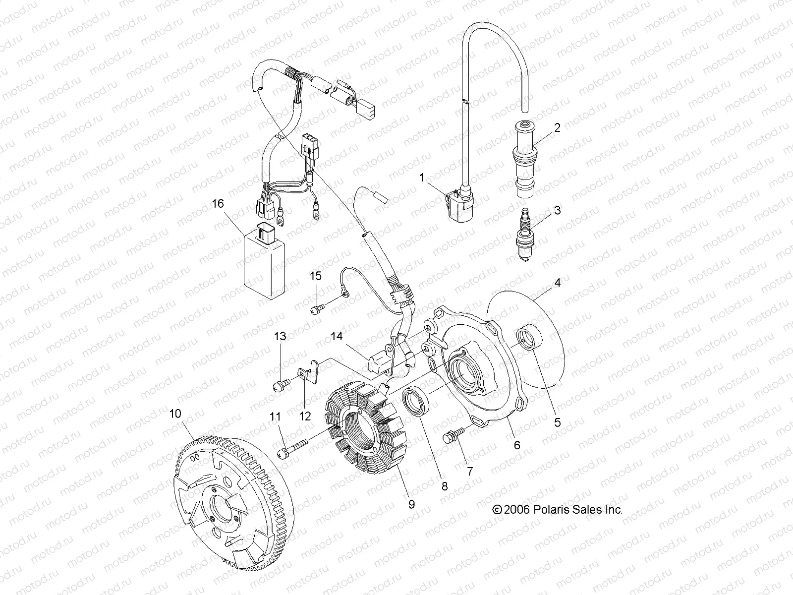 ENGINE | ENGINE, MAGNETO - A07CL50AA (49ATVMAGNETO076X6)