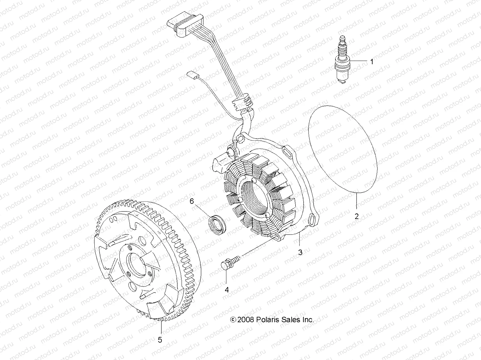 ENGINE | ENGINE, MAGNETO - A07TH50AL/AQ/AU/AZ/TN50AF/AS/AU (4999200139920013E01)