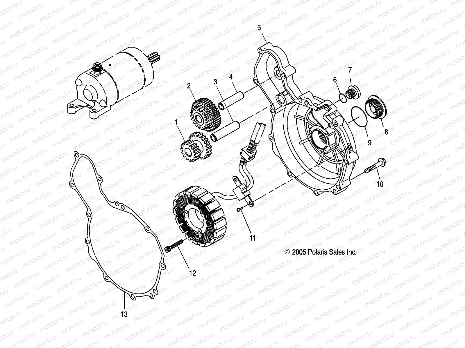ENGINE | ENGINE, MAGNETO COVER - A07GP50AA/AB (4999201899920189D03)