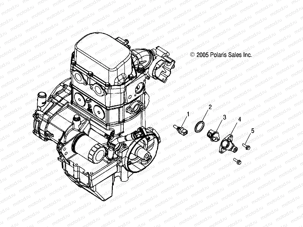 ENGINE | ENGINE, MANIFOLD and THERMOSTAT - A07MH76FA (4999200299920029D07)