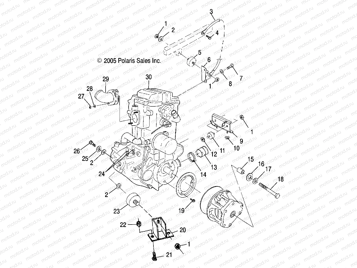 ENGINE | ENGINE, MOUNTING - A07CL50AA (4999201649920164A09)