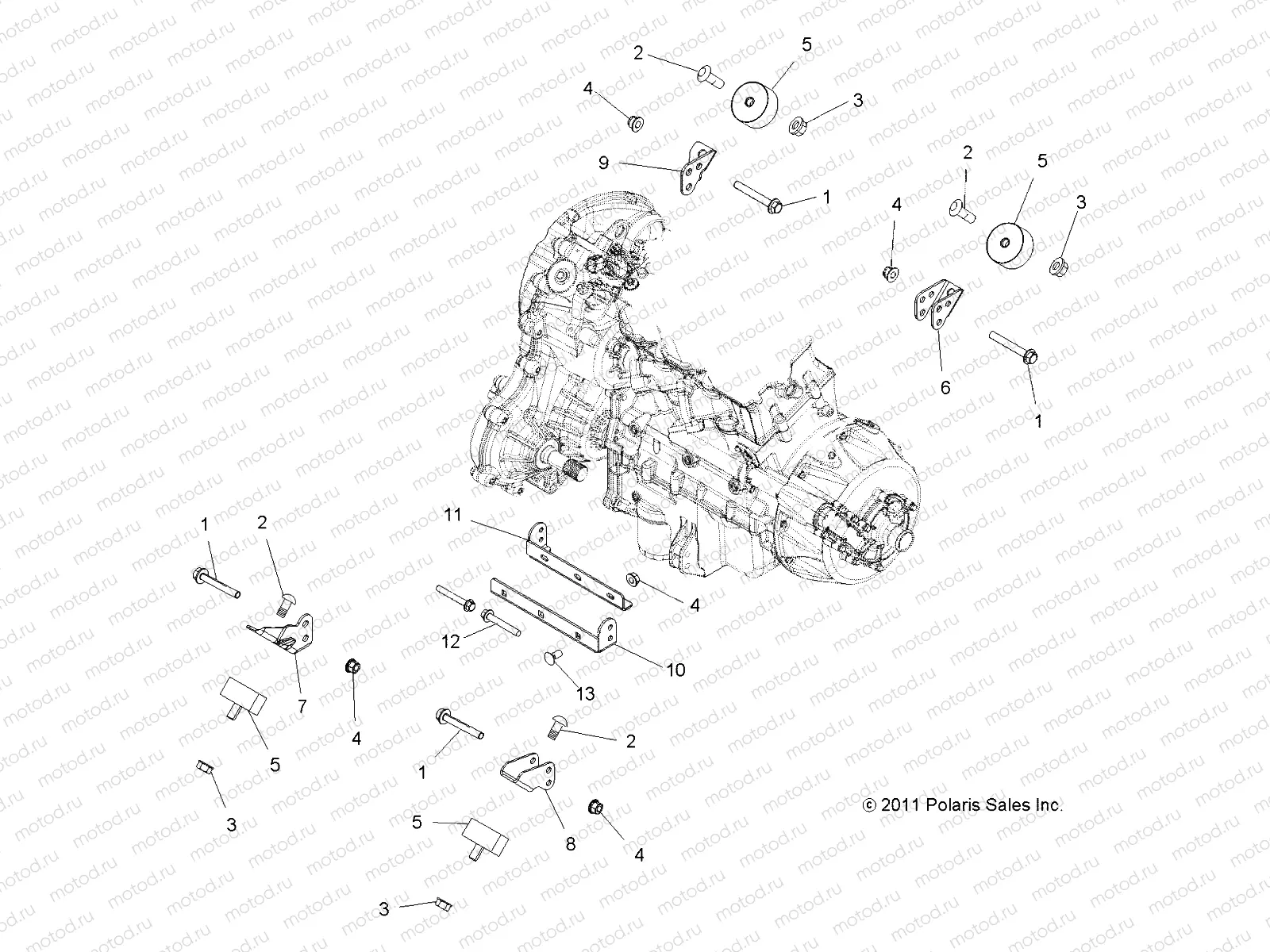 ENGINE | ENGINE, MOUNTING - A14YN8EAJ/EAT (49MVENGINEMTG12SP850)