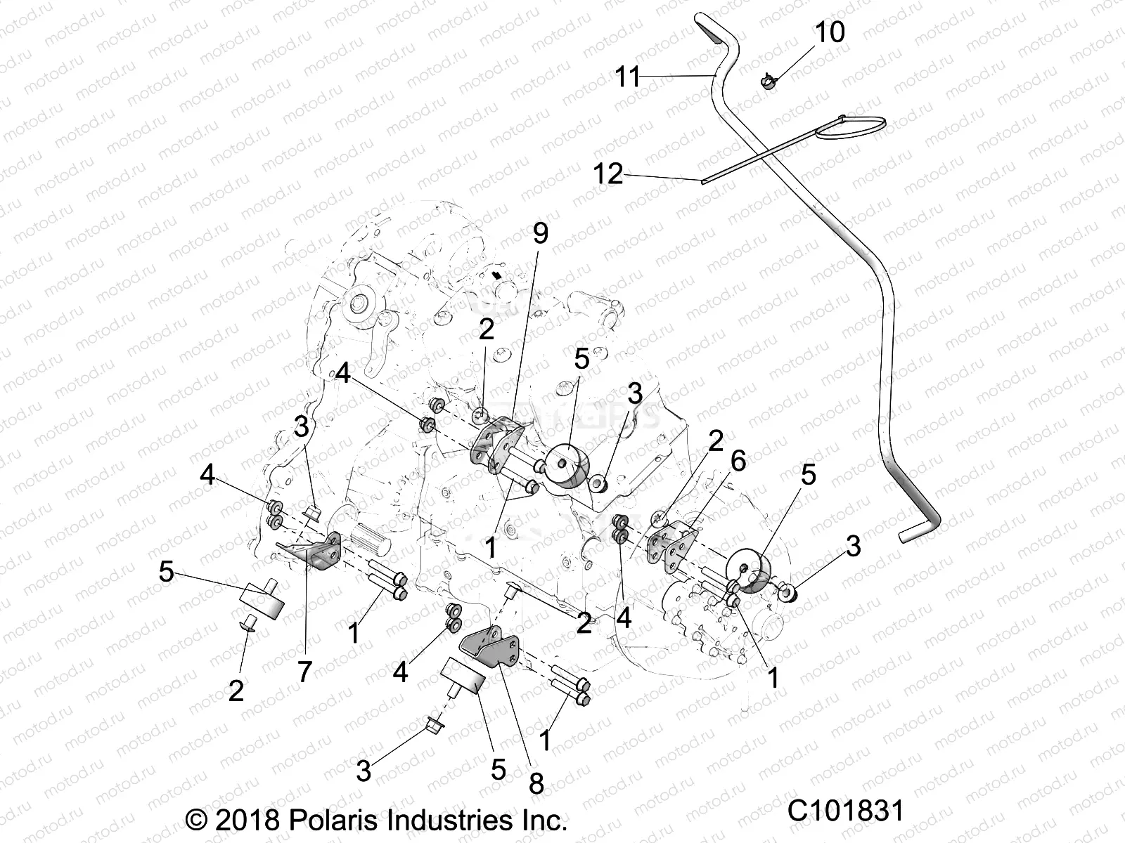ENGINE | ENGINE, MOUNTING AND TRANSMISSION MOUNTING - A20SLZ95AE (C101831)