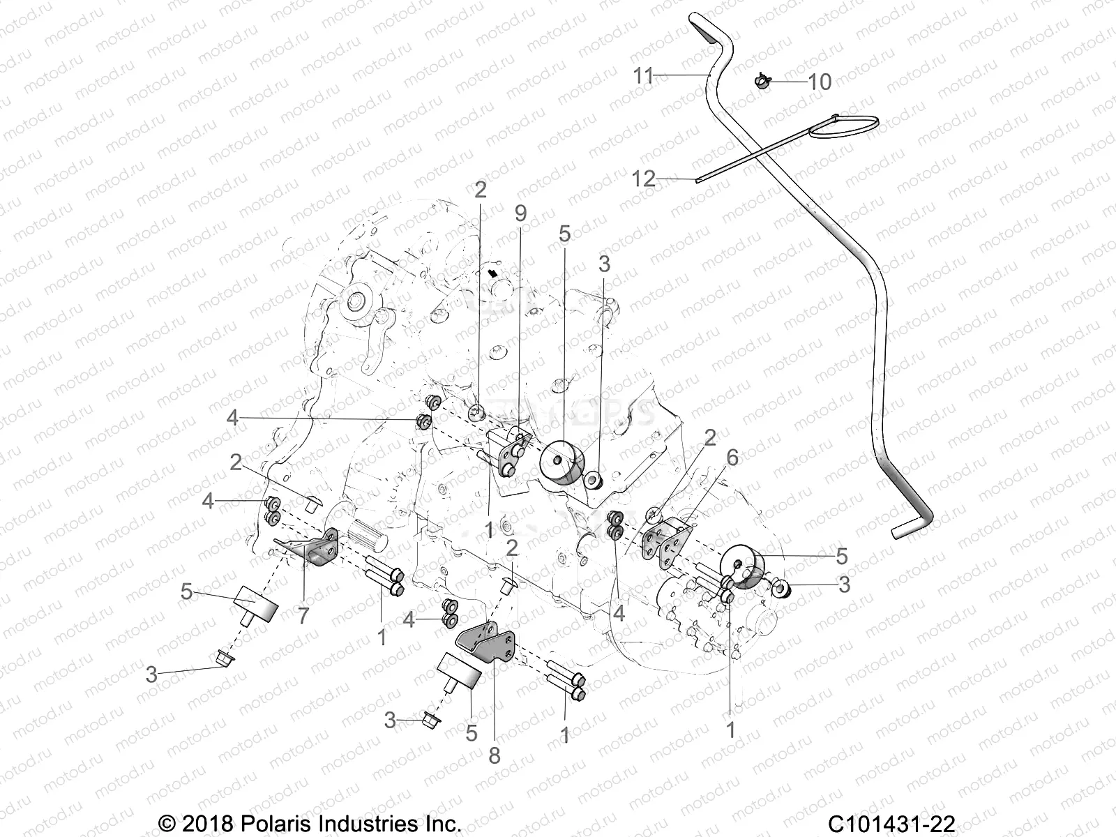 ENGINE | ENGINE, MOUNTING AND TRANSMISSION MOUNTING - A21SLE95FG/S95CG/S95FG (C101431-22)