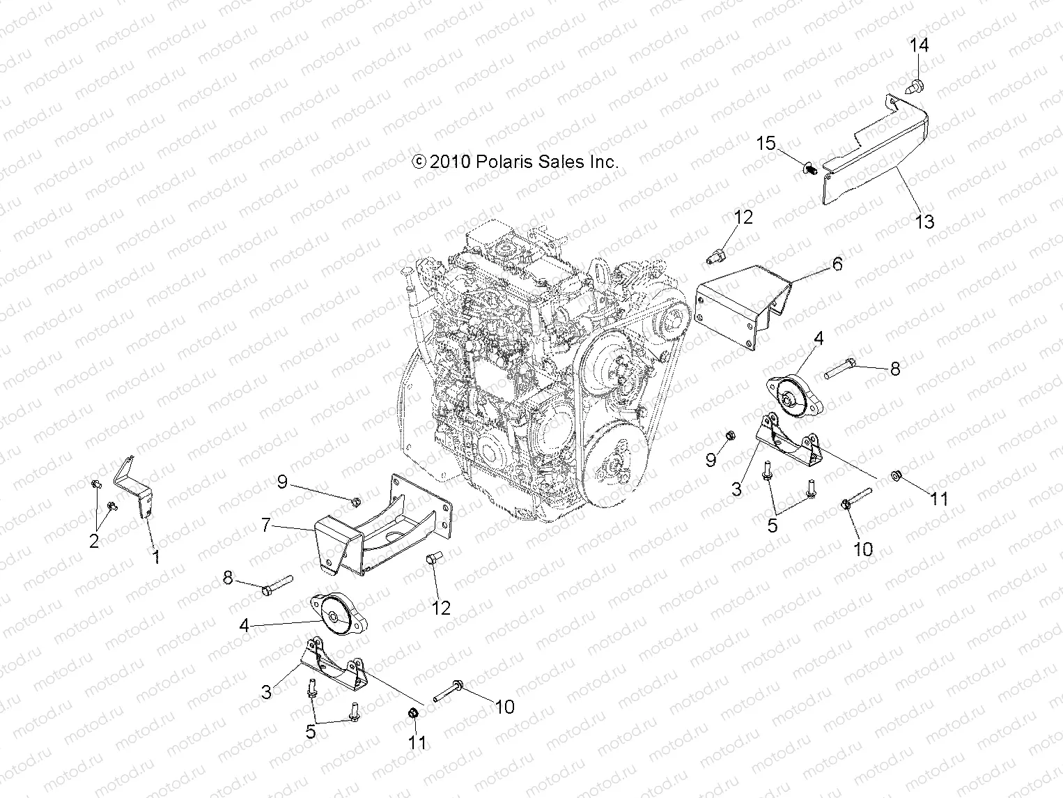 ENGINE | ENGINE, MOUNTING - R12TH90DG (49RGRENGINEMTG11900D)