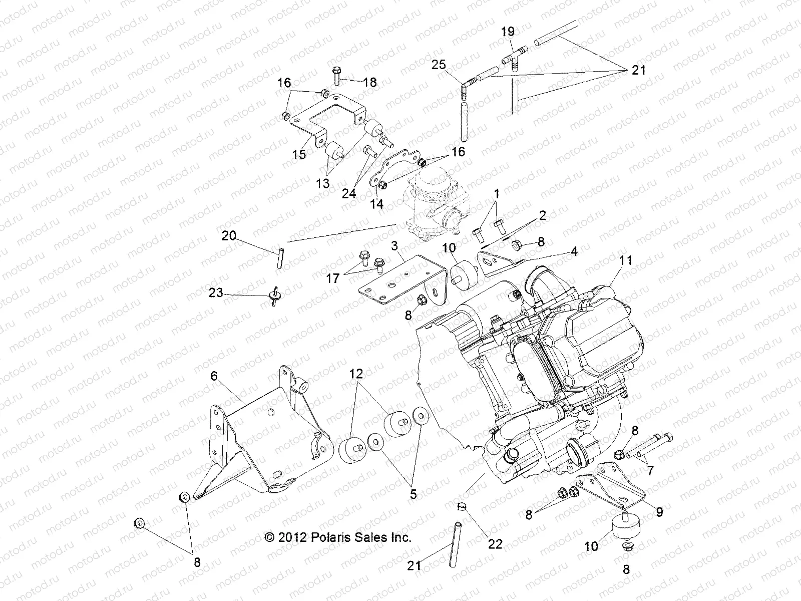 ENGINE | ENGINE, MOUNTING - R14RH45AA (49RGRENGINEMTG13400)