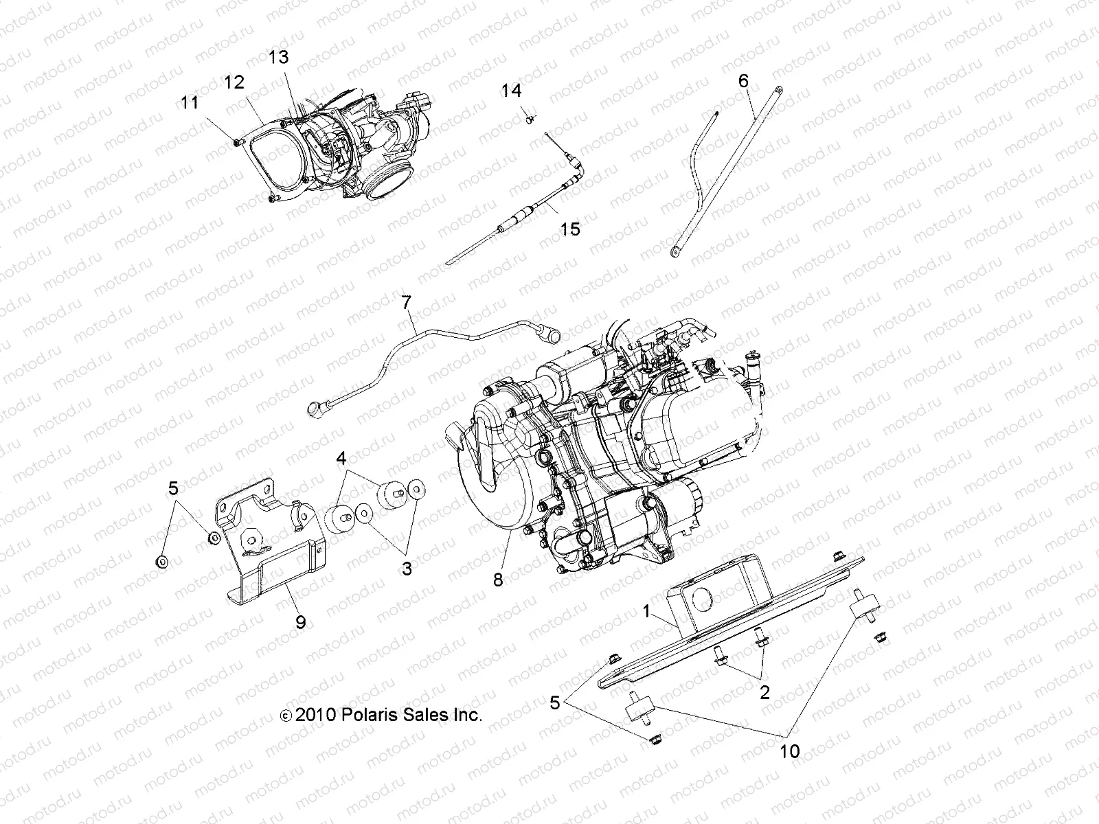 ENGINE | ENGINE, MOUNTING - R15RAA76AA/AJ (49RGRENGINEMTG116X6)