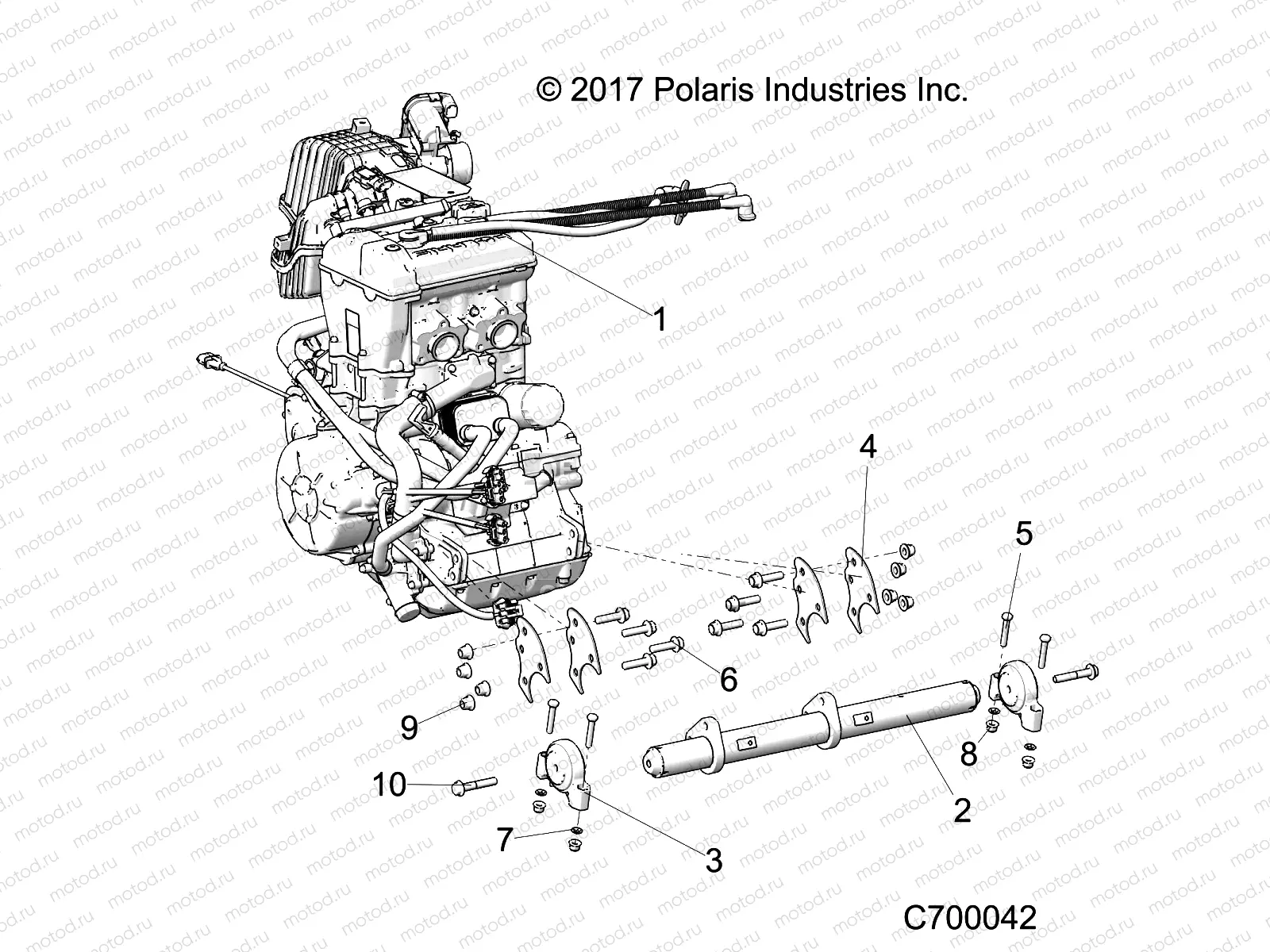 ENGINE | ENGINE, MOUNTING - R18RRU99AS/BS (C700042)