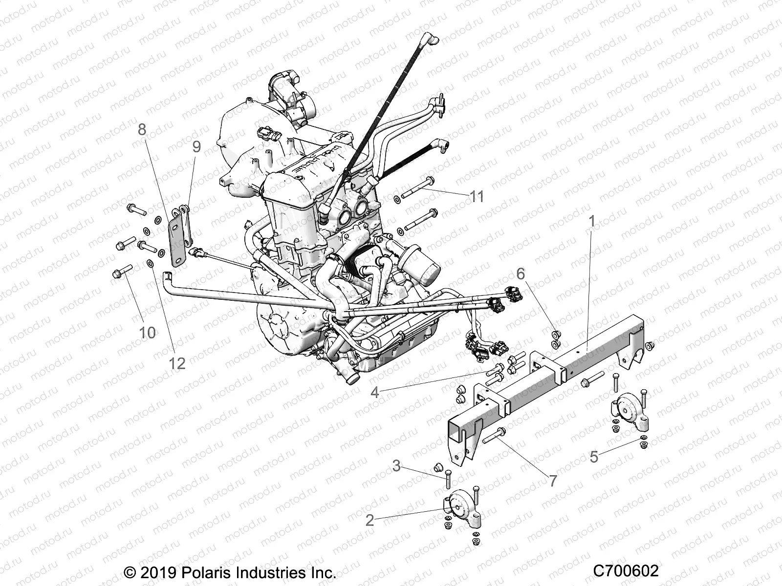 ENGINE | ENGINE, MOUNTING - R21TAU99AP/AG/BP/BG (C700602)