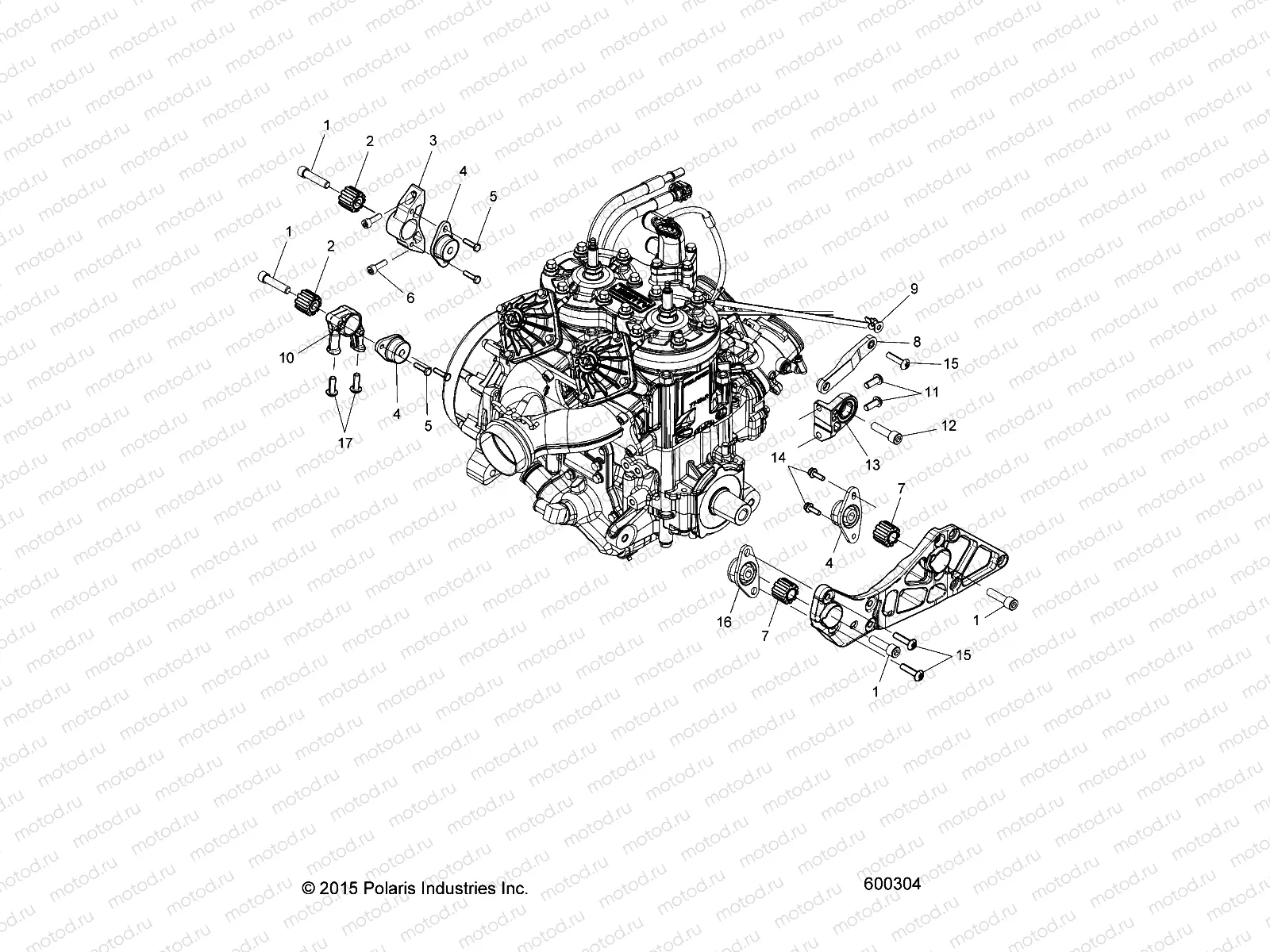 ENGINE | ENGINE, MOUNTING - S20EFK6PS/6PEB (600304)