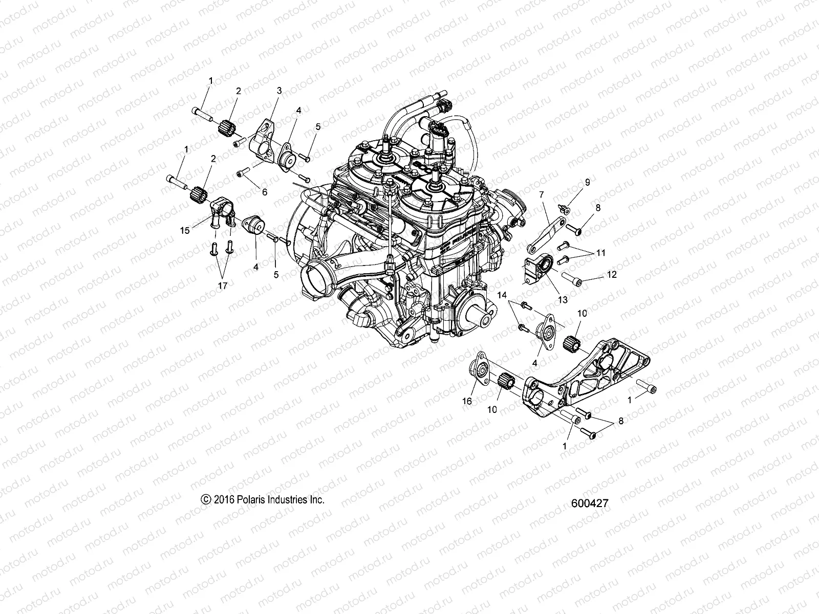 ENGINE | ENGINE, MOUNTING - S20EFS8PS ALL OPTIONS (600427)