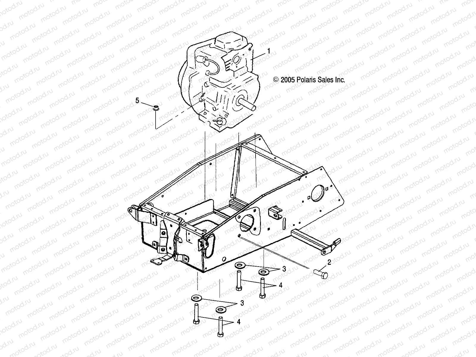ENGINE | ENGINE, MOUNTING - S20WAA1ASA/AEA (49SNOWENGINEMOUNT09120)