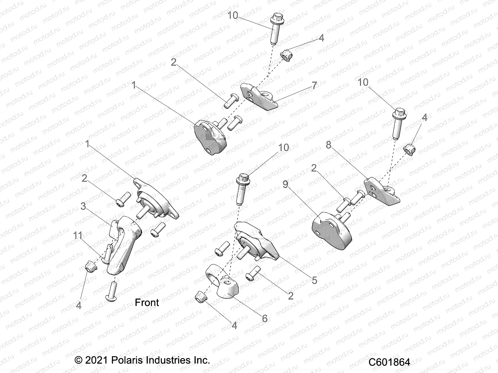 ENGINE | ENGINE, MOUNTING - S22TDE8RS ALL OPTIONS (C601864)