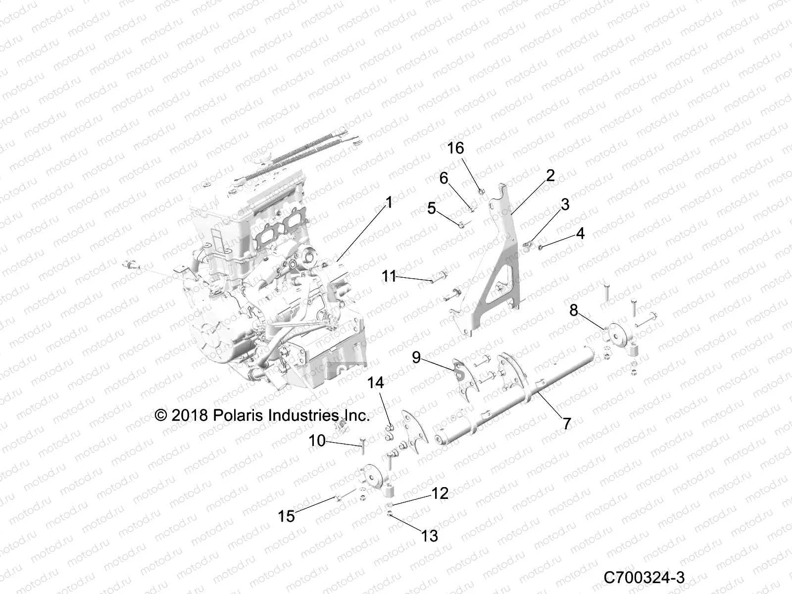ENGINE | ENGINE, MOUNTING - Z19VPL92AK/BK/AR/BR/AM/BM (C700324-3)